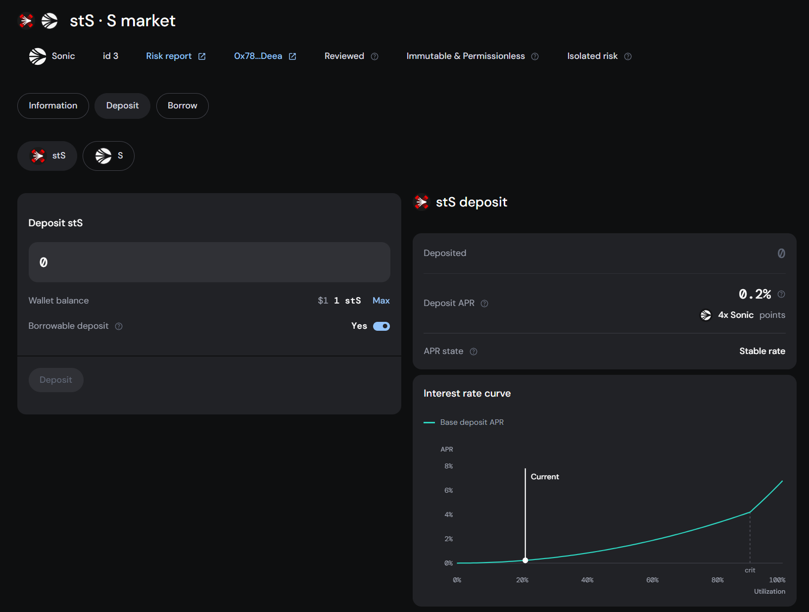 View deposit tab contents